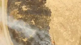 awesome prairie fire drone footage