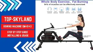 Top Skyland GM-8143 Rowing Machine How to connect Fitshow mobile App