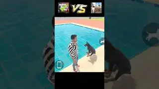 Dog Cross Swimming pool Jump challenge💪😱In Indian Theft Auto Vs Ibd3d  #indiantheftauto #shorts #gta