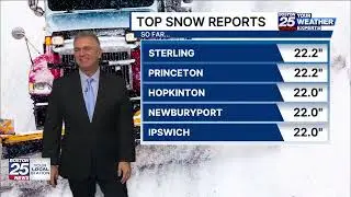 Massive winter storm: See which Massachusetts cities, towns hit the snowfall jackpot