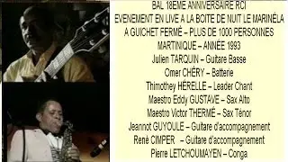 ARCHIVE MANO LOUTOBY NOU KA SONJ&Eacute; BAL 18 ANN&Eacute;ES RCI LIVE LE MARIN&Eacute;LA 1993
