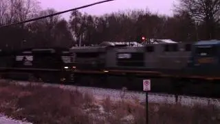 PRLX Former CSX GE AC6000CW Southbound Grain Train on the Norfolk Southern Line