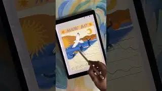 Magic 💫 one of my favorite surf spots 💙 #art #artist #illustration #ipad #surf #procreate #surfing