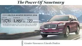 Greater Vancouver Lincoln Dealers - 2020 Aviator Lease offer (February 2020)