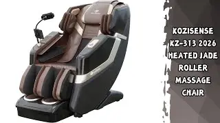 KoziSense KZ-313 2026 Heated Jade Roller Chair | Voice Control and Wireless Charging | Key Features