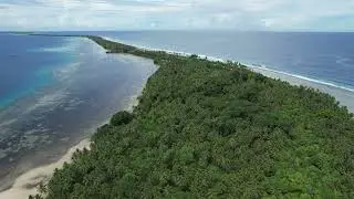 Drone (Aerial) video of Ta Island located in Satawan Atoll in the Mortlocks Region, Chuuk State