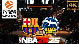 [TURKISH AIRLINES EUROLEAGUE 2024/2025] FC Barcelona vs ALBA Berlin - NBA2K25