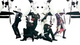 【MMD刀剣乱舞】エンヴィキャットウォーク【鶯.大.髭.膝.姥】