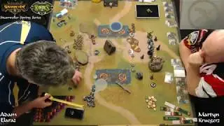 Warmachine & Hoards: Retribution of Scyrah (Elara2) vs Circle Orboros (Krueger2)