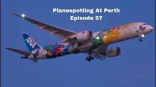 ANA Pok&eacute;mon 787 Arrives at Night! Planespotting At Perth (Episode 57)