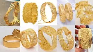 Gold Churi design, gold bangles designs 2023 #fashion #trending #pakistanijewelry #newdesign #gold