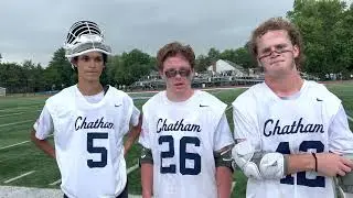 Chatham boys lacrosse players Flynn Decker, Ronan Curry, Jac Dimaculangan and Luke Barbera
