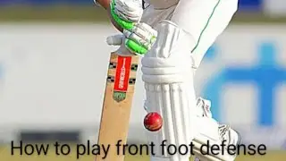 How to play front foot defense. Detailed video with easy drills.