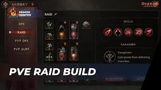 Diablo Immortal - Demon Hunter PVE RAID Equipment, Skills, and Paragon Tree Season 2