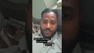 RRB RPF CONSTABLE CITY INFORMATION #RRB #rpf #rpfconstable2024