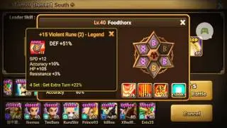 Summoners war: panda warrior fire - Xiong Fei. First try - Nico