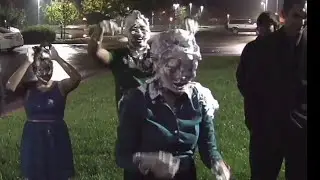 College Asian girl pied for initiation
