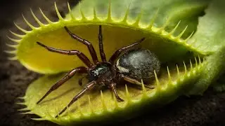 My Flytrap captures a FALSE WIDOW Spider | My Fastest Carnivorous Plant