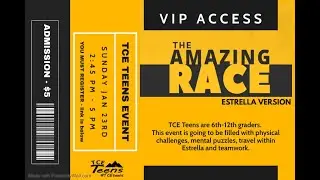 TCE Teens - Amazing Race Estrella