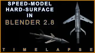 Speedmodel hard-surface practice in Blender 2.8  (timelapse)