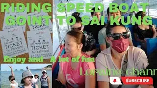 RIDING SPEED BOAT FROM SAI WAN TO SAI KUNG  PIER. really fun i enjoyed.