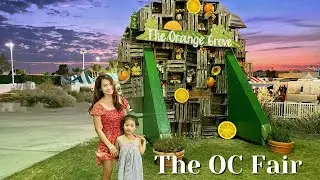I GOT A NEW FISH! - Going to the OC Fair with kids vlog 2021 | food, rides, games & pig race