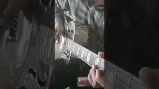 Driving Bass line finger picking Resonator Guitar #acousticblues #dobroguitars #slideguitar