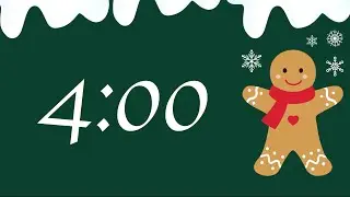 4 Minute Happy Gingerbread Timer (Festive Synth Tones at End)