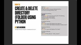 Working With Directories in Python #createdirectories #foldersinpython #howtocreate #osmodule