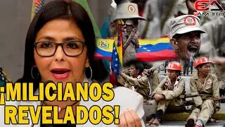 ¡Delcy Rodríguez sin milicianos de su lado!