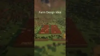 Minecraft Farm design idea  #minecraft #minecraftbuilding