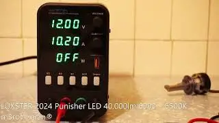 new! LUXSTER 2024 Punisher 40.000lm LED Power Consumption Test