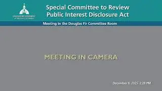 BC Legislature Live Stream - Douglas Fir Room