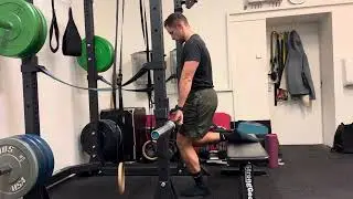 Single-leg IMTP (rear-leg support)