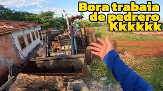 Fizemos uma mureta pra proteger o portão do piquete (roçavlog)
