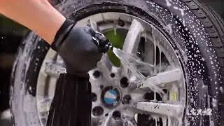 Wheel cleaning ASMR