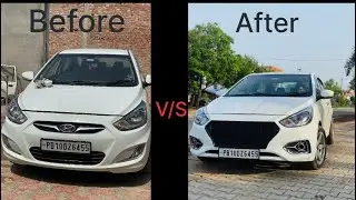Verna modifications😈 & front change Amazing Look 👍Bass to Top
