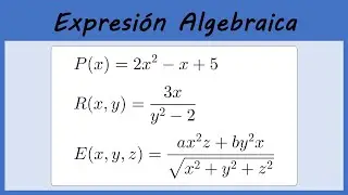 EXPRESIÓN ALGEBRAICA || TÉRMINO SEMEJANTE || POLINOMIOS #1