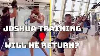 ANTHONY JOSHUA POSTING TRAINING VIDS BUT WILL HE RETURN? #anthonyjoshua #dazn #netflix #eddiehearn 