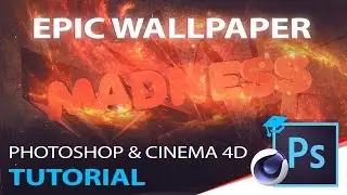 Photoshop & Cinema 4D Title Wallpaper TUTORIAL