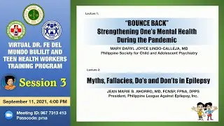 Lecture2: Myths, Fallacies, Do's & Don'ts in Epilepsy by Dr. Jean Marie B. Ahorro, FCNSP, FPNA, DPPS