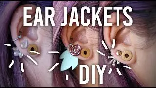 Tackling my Craft Hoard - Ear Jackets 3 Ways : DIY