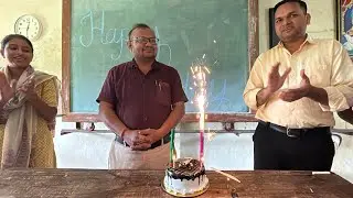 Happy birthday 🎂Anil sir 🎉 Celebration 🎉 #shcool #school #happybirthday #art #celebration #students