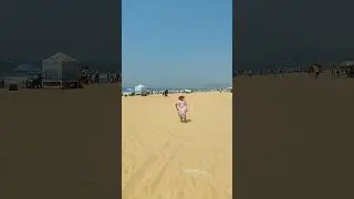 Goa dairies #goa #enjoy #slowmotion #vacation #beach #sea #kids