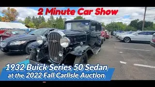 1932 Buick Series 50 Sedan at the 2022 Fall Carlisle Auction 2 Minute Car Show #buick #classiccars