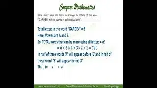 Number of arrangements of letters of the word GARDEN if vowels appear in alphabetical order - Maths