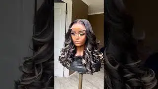 2023 Peekaboo Fashion! HD Lace Human hair Blonde Highlight Peekaboo Wig#shorts #soulladywigs #wigs