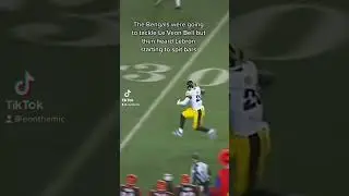 The Bengals were going to tackle Le&rsquo;Veon Bell but then heard Lebron starting to spit bars #shorts