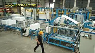 PE film wrapping machine for EPS expanded polystyrene block