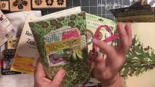 Happy mail from Pink Odd Bird paperstack challenge w/fabric stuffed envelope